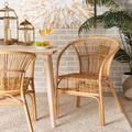 Baxton Studio Murai Modern Bohemian Natural Brown Rattan Dining Chair 211-12765-ZORO